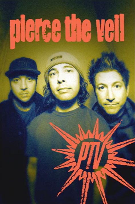 pierce the veil grunge poster Pierce The Veil Poster, 2000s Posters, Grunge Posters, Love Band, Life Poster, Poster Room, Music Album Covers, Emo Bands, Pierce The Veil