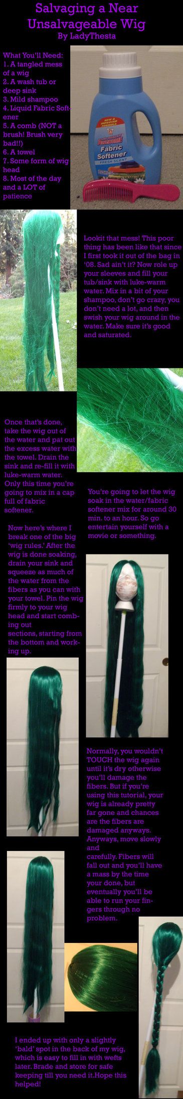 So 'Salvaging a Near Unsalvagable Wig' won in the pole, and since I pretty much had everything I needed right here to put it together, I did. Though there isn't as many 'step by step' pictures like... Cosplay Advice, Cosplay Diys, Making Cosplay, Ceiling Repair, Elf Cosplay, Costume Tutorial, Cosplay Tutorial, Fx Makeup, Cosplay Tips