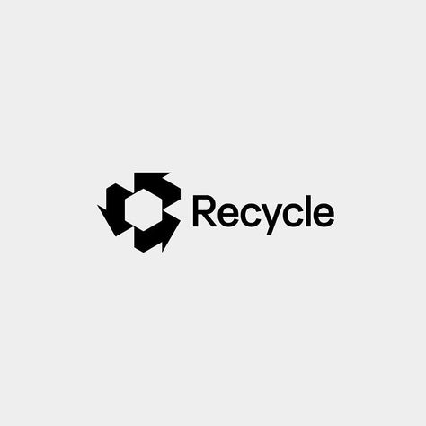 Metal Recycling Logo, Recycling Logo Ideas, Recycling Company Logo, Recycled Logo Design, Recycling Logo Design, Recycle Logo Design, Sustainability Branding, Trash Logo, Sustainability Logo