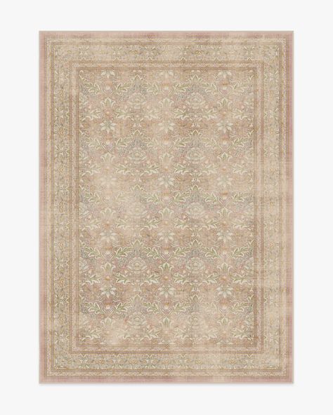 Rose Bedroom, Bunny Room, Peach Rug, Acanthus Leaves, Circle Rug, Acanthus Leaf, Rug Stain, South London, Machine Washable Rugs