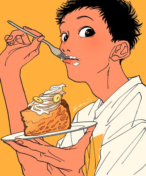 Character Eating Drawing, Eat Drawing Reference, Diner Drawing Reference, Eating Character Design, Person Eating Noodles Reference, Drinking From Straw Drawing Reference, Eating Ice Cream Pose Drawing, Eating Popsicle Pose Reference, Eating Drawing Pose