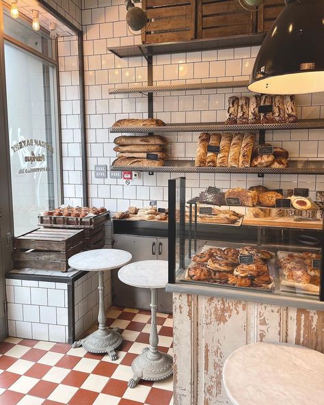 Bakery Counter Design, London Bakery, Brooklyn Bakery, Pastry Display, Almond Pastry, Bakery Shop Design, Bakery Design Interior, Bakery Design, Counter Design