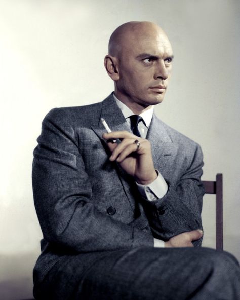 I love him. Pretty sure he was one of my first crushes as a child. Thank you, Ten Commandments. Stars D'hollywood, Yul Brynner, Deborah Kerr, Fritz Lang, Bald Man, Hollywood Legends, Silver Screen, Vintage Hollywood, Look At You