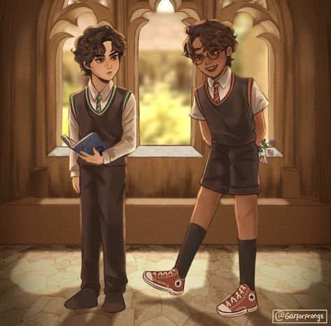 Marauders Jegulus, Regulus Acturus Black, Marauders Fan Art, The Haircut, Black Sisters, Harry Potter Artwork, Harry Potter Comics, Harry Potter Ships, Potter Art