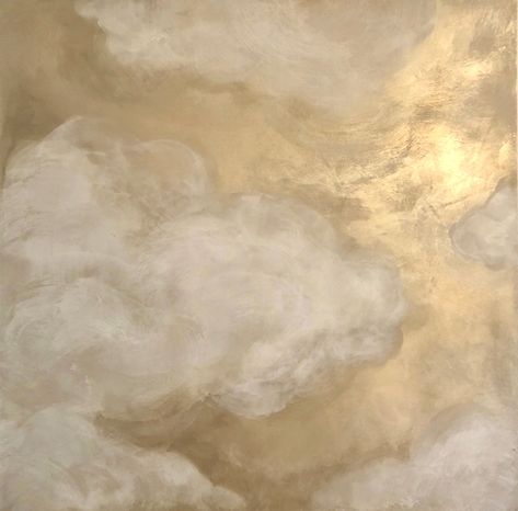 Gold Mural Painting, Cloud Texture Painting, Cloudy Painting, Golden Clouds Wallpaper, Gold Texture Painting, Golden Clouds Painting, Gold Clouds, Golden Clouds, Ethereal Design