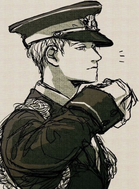 Hetalia Prussia, Soldier Drawing, 얼굴 드로잉, Hetalia Fanart, Anime Military, Character Design Male, Military Art, Country Art, Anime Sketch