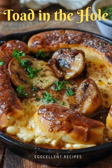 If you are craving a traditional British dish that’s heartwarming and satisfying, Toad in the Hole is the perfect recipe for you. #Toad in the Hole recipe #Toad in the Hole recipe easy #toad in the hole recipe jamie oliver #toad in the hole recipe air fryer #toad in the hole recipe eggs #toad in the hole sides #toad in the hole egg #toad in the hole recipe oven #toad in the hole batter recipe #toad in the hole aesthetic Hole Aesthetic, Toad In The Hole Recipe, Egg Breakfast Recipes Easy, Recipe Air Fryer, Breakfast Recipes Easy Quick, Healthy Egg Breakfast, Toad In The Hole, Healthy Brunch Recipes, British Dishes