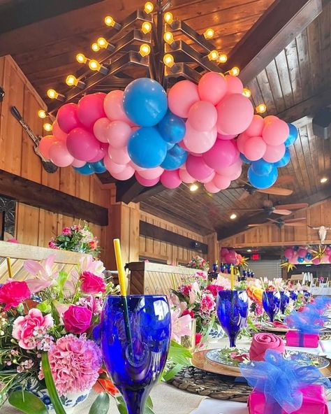 Pink And Blue Graduation Party, Mamma Mia Prom Theme, 18th Party Themes, Mamma Mia Themed Party, Mamma Mia Wedding, 50th Birthday Party Themes, Pink Graduation Party, Blue Graduation Party, 17 Birthday Cake