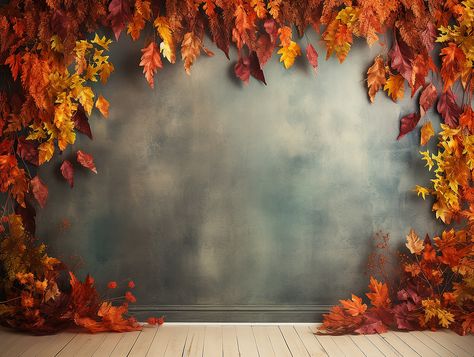 Fall Photo Backdrop, Halloween Mural, Fall Backdrops, Fall Photography, Wall Photo, Fall Background, Fall Photo, Cute Flower Wallpapers, Wall Backdrops