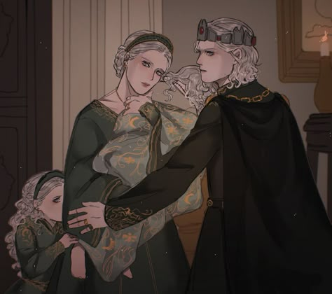 Aegon Ii Targaryen, Helaena Targaryen, Dragon Family, Dragon House, A Dance With Dragons, Targaryen Art, Asoiaf Art, Game Of Thrones Funny, Targaryen Aesthetic