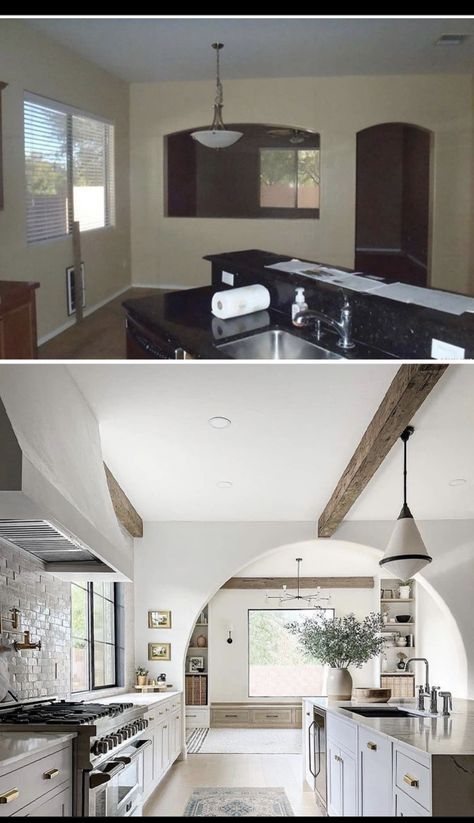 Before And After Home Interior, Home Remodel Before And After, House Makeovers, House Before And After, Interior Renovation, After Pictures, Flipping Houses, Before And After Pictures, Good Design