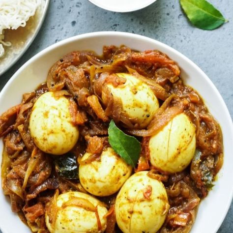 Instant Pot Indian Lamb Curry - Whole30 | Paleo - Cooking Curries Egg Roast, Cooking Curry, Spicy Eggs, Doterra Recipes, Hashbrown Recipes, Kerala Food, Egg Recipe, Indian Breakfast, Easy Lunch Recipes