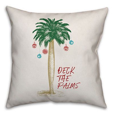 Deck the Palms Christmas Pillow Christmas Pallet Signs, Deck The Palms, Colour Definition, Caribbean Christmas, Beach Christmas Decorations, Color Definition, Coastal Christmas Decor, Florida Christmas, Nautical Christmas