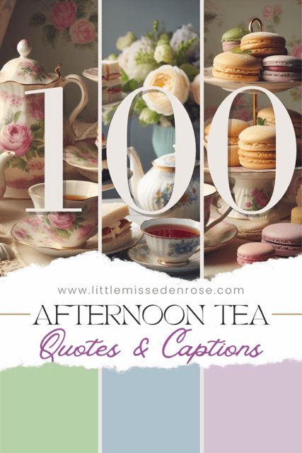 100 Afternoon Tea themed quotes and captions for crafting or Instagram - Little Miss Eden Rose High Tea Quotes, Afternoon Tea Captions Instagram, Tea Instagram Captions, Tea Party Letter Board, Afternoon Caption, Tea Party Captions Instagram, High Tea Captions Instagram, Afternoon Tea Quotes, Tea Party Quotes