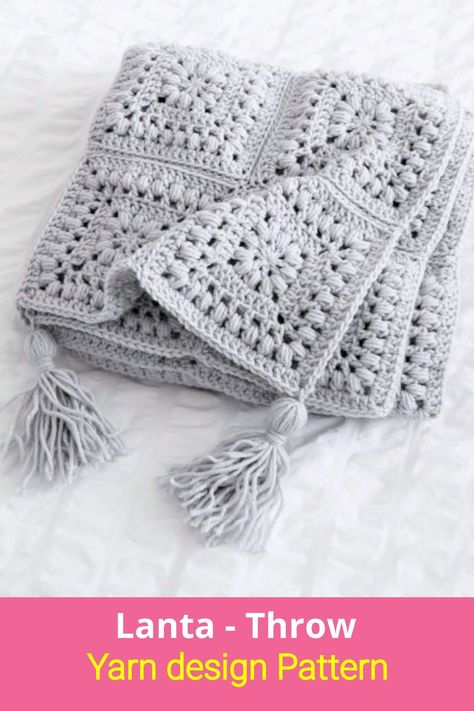 Elegant and Cozy Crochet Blanket Patterns Modern Crochet Blanket, Crocheted Blanket, Crochet Blanket Designs, Manta Crochet, Blanket Patterns, Modern Crochet, Crochet Blankets, Free Crochet Patterns, Crochet Home