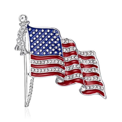 American Flag Pin, Men's Brooch, Backpack Clothes, Brooch Men, Flag Pins, Patriotic Flag, Rhinestone Brooches, Flag Design, Antique Jewellery