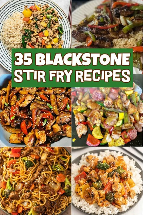 Grilled Stir Fry, Griddle Stir Fry Recipes, Flat Top Stir Fry, Chicken Stir Fry On Blackstone, Blackstone Chicken Stir Fry Recipes, Stir Fry Blackstone Grill, Chicken Stir Fry On Blackstone Griddle, Blackstone Chinese Recipes, Black Stone Stir Fry