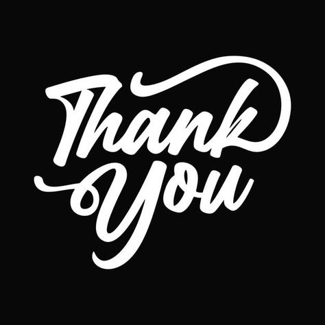 Thank you vector graphic typography Prem... | Premium Vector #Freepik #vector #background #typography #font #graphics Thank You In Black Background, Graphic Stencil, Tee Design Inspiration, Thank You Typography, Thank You Poster, Graphic Typography, Thank You Card Design, Logo Banners, Black Wallpaper