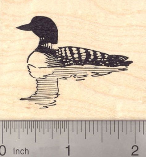 Loon Rubber Stamp, Aquatic Bird Loon Tattoo, Duck Tattoos, Aquatic Birds, Traditional Tattoo Designs, Bird Stamp, Cute Tiny Tattoos, Tattoo Flash Art, American Traditional Tattoo, American Traditional