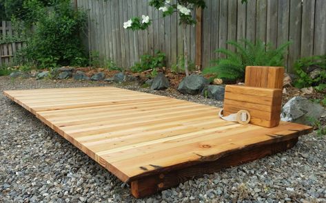 Yoga Platform Outdoor, Outdoor Yoga Space Backyards, Backyard Yoga Space Zen Gardens, Yoga Garden Space, Backyard Yoga Space, Outdoor Yoga Platform, Outdoor Yoga Space, Outdoor Meditation Space, Backyard Yoga