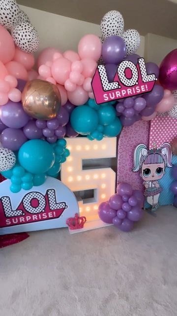 LovelyEventDesign & Balloons on Instagram: "It’s been a while since we’ve done an LOL surprise birthday theme, man was this a fun one! #lolsurprise #lolsurpriseparty #kidsbirthday #kidspartyideas #fifthbirthday #sacramento #sacramentoballoons #tuesday #balloonsofinstagram #partiesofinstagram" Lol Surprise Birthday, Surprise Party, Spa Party, Birthday Surprise, 5th Birthday, Bday Party, Birthday Theme, Sacramento, Kids Birthday