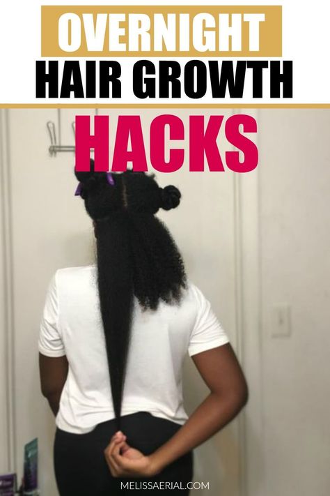 Hair Growth Hacks, Diy Hair Serum, Overnight Hair Growth, Hair Growth Serum Diy, Overnight Hair, Hair Growth Challenge, Overnight Hairstyles, Hair Growth Secrets, How To Grow Your Hair Faster