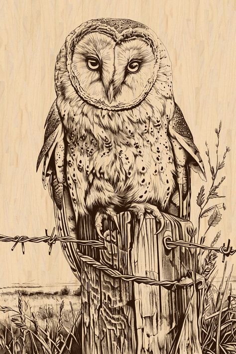 Pyrography Owl, Wood Burning Art, Owl Design, Wildlife Nature, Barn Owl, Wildlife Art, Art Watercolor, Pyrography, Design Png