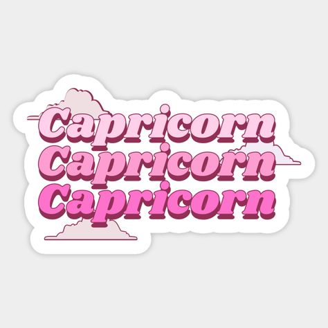 Capricorn Logo, Capricorn Szn, Capricorn Sticker, Watercolour Stickers, Fonts Art, Manifesting Success, Capricorn Aesthetic, Capricorn Horoscope, Capricorn Art