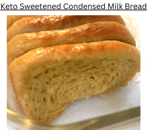 Keto Sweetened Condensed Milk Bread - EASY KETO RECIPES Keto Sweetened Condensed Milk Bread, Keto Milk Bread, Sweetened Condensed Milk Bread Recipes, Sweetened Condensed Milk Bread, Condensed Milk Substitute, Condensed Milk Bread, Milk Substitute, Vanilla Extract Recipe, Best Keto Bread