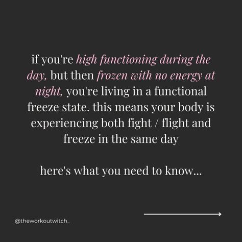 When you experience long-term stress, your stress response system can become dysregulated. This can lead to the freeze response. Somatic exercises can help release stored trauma and regulate your nervous system, making you feel safer and more energized. Regulating your nervous system is like hitting the reset button on your life. Get guided through the step-by-step process and heal your nervous system. Check the link in our profile for more! 💖✌🏼💖 Healing A Dysregulated Nervous System, Somatic Quotes, Healing Your Nervous System, Signs Of Exhaustion, Dysregulated Nervous System, Freeze Mode, Freeze Response, Emotionally Stable, Somatic Healing