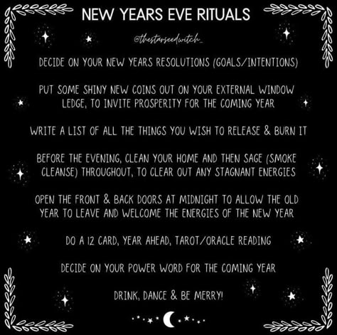 New Year Rituals, New Years Superstitions, New Years Eve Day, Wiccan Rituals, Witch Rituals, Wiccan Magic, Witch Tips, Pagan Rituals, Witch Spirituality