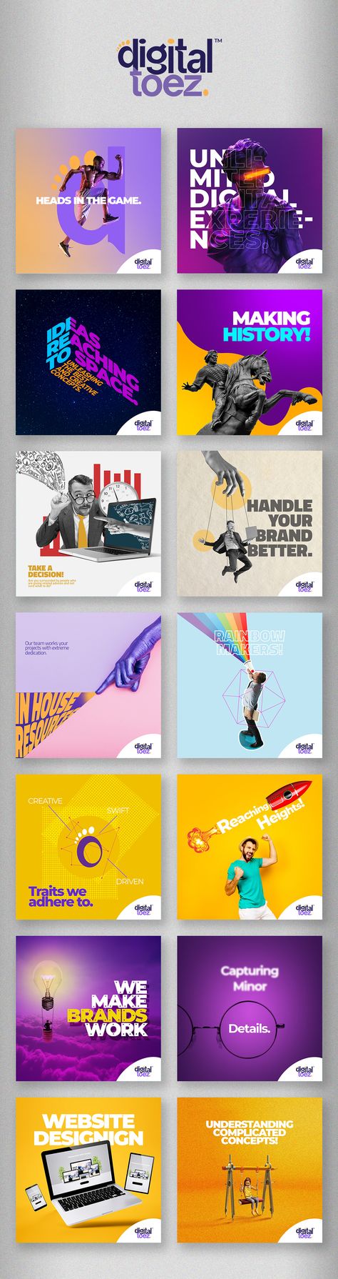 Digital Agency Social posts :: Behance Agency Social Media, Digital Advertising Design, Digital Creative Agency, Social Media Branding Design, Social Media Advertising Design, Creative Advertising Design, Web Design Graphic, Graphic Design Agency, Graphic Design Ads