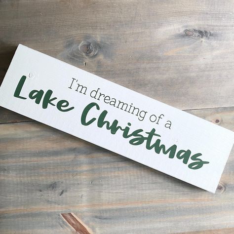 DESCRIPTION I'm dreaming of a Lake Christmas is the perfect addition to your holiday decor, whether you live by the water or not! Our wooden beach and lake signs are all made by hand to order.   All of our signs are varying degrees of rustic, perfect for your coastal cottage, beach house, or lake house decor.  FEATURES *Approximately 20 inches x 5.5 inches *Hand painted on wood, which makes each sign unique with varying wood textures, and imperfections such as small cracks and nail holes. *Paint Winter Signs Wooden, Lake House Christmas, Nautical Christmas Decor, Lake Christmas, Lake Quotes, Nautical Christmas, Lakeside Living, Lake Decor, Winter Signs