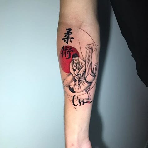 Hapkido Tattoo, Judo Tattoo Ideas, Jiujitsu Tattoo, Judo Tattoo, Bjj Tattoo, Martial Arts Tattoos, Jiu Jitsu Tattoo, Karate Outfit, Bjj Women