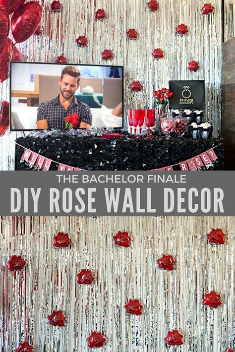 Make this simple rose backdrop for your own Bachelor Finale Watch Party. Jen from @sturquoiseblog will show you the easy steps to complete this DIY project. Final Rose Themed Bachelorette Party, The Final Rose Bachelorette Party, Formal Themes, Bachelor Party Themes, Bachelor Night, Rose Backdrop, The Bachelor Tv Show, Bridge Project, Bachelorette Party Sunglasses