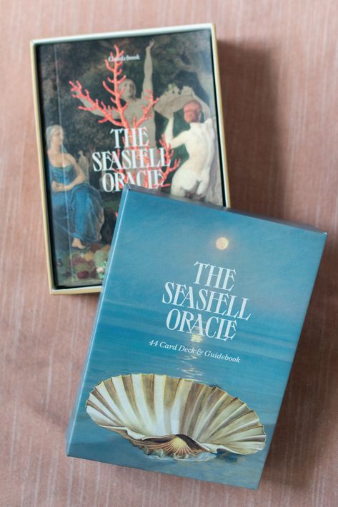 #Fairy_Oracle_Cards #Pretty_Tarot_Decks #Shells_Aesthetics #Thinking_About_The_Past Pretty Tarot Decks, Shell Book, Thinking About The Past, Vintage Tarot Cards, Tarot Card Readings, Free Tarot Cards, Tarot Card Design, Packaging Card, Oracle Cards Decks