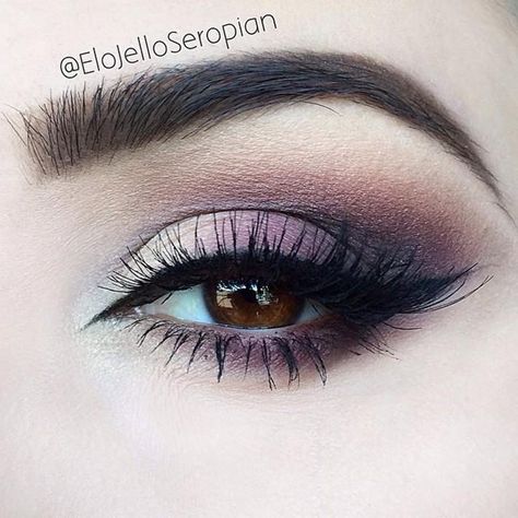 plum smokey eye Plum Smokey Eye, Wedding Hairstyles And Makeup, Purple Smokey Eye, Wedding Day Makeup, Smoky Eyes, Beauty Make-up, Purple Eyeshadow, Smokey Eyes, Day Makeup