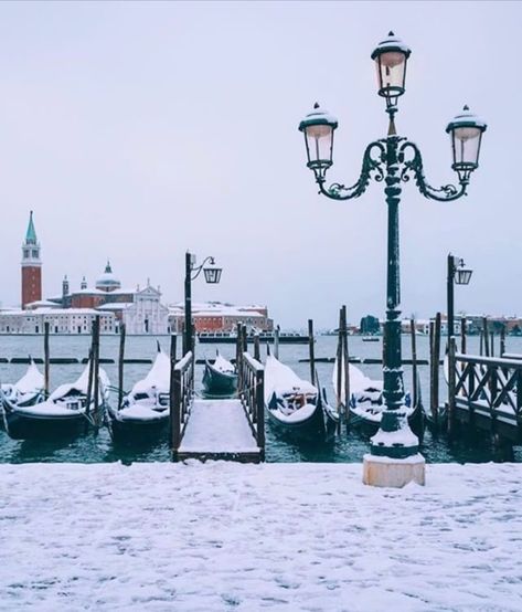 Snow in Venice! Italy Fashion Winter, Venice In Winter, Winter Honeymoon, Italy Winter, Christmas In Italy, Living In Italy, Italy Fashion, Italy Photo, Rain Photography