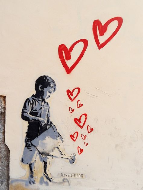 Banksy Artwork, Street Art Banksy, Banksy Graffiti, Banksy Art, Murals Street Art, Street Art Graffiti, Banksy, Graffiti Art, A Boy