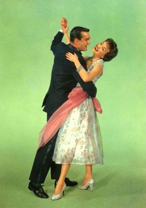 The Best Things (Happen While You're Dancing) Dancing Pose Reference Couple, Couple Dancing Reference, Dancing Pose Reference, 50s Couple, 1950s Couple, Dancing Reference, Two People Dancing, Dancing Poses, Dancing Pose