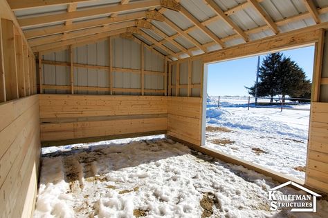 Horse Run In Shed, Horse Run In Shelter, Small Barn Ideas, Simple Horse Barns, Horse Stables Design, Horse Shed, Livestock Shelter, Barn Layout, Horse Farm Ideas