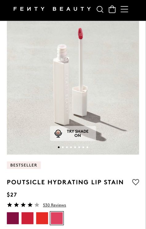 Fenty Poutsicle, Lip Stain, Stain, Lips