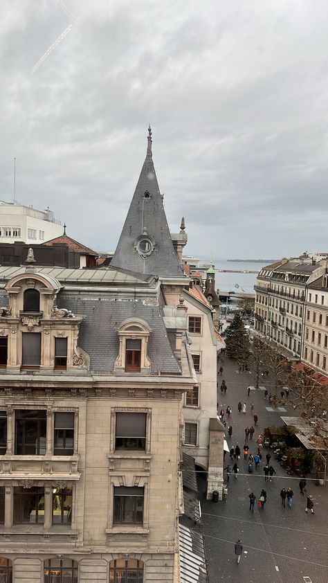 view onto molard square from bongenie (geneva, switzerland) Switzerland Winter Outfit Aesthetic, Geneva Core, Geneva Switzerland Winter, Geneva Winter, Winter Switzerland, Geneve Switzerland, Royalty Core, Europe 2024, Winter Trip