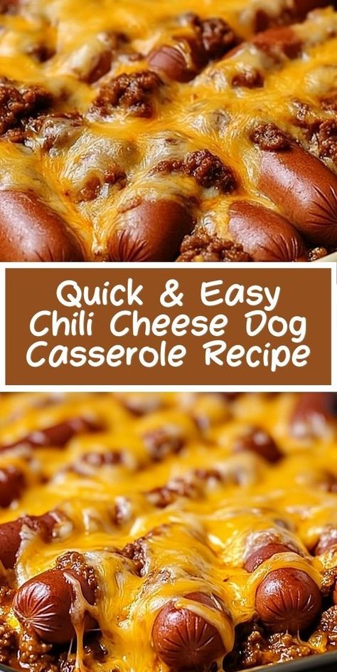 Discover this simple and delicious chili cheese dog casserole recipe that’s perfect for a quick weeknight meal. Loaded with classic chili cheese dog flavors and easy to make, this casserole will be a family favorite! Hot Dog Casserole Recipes Easy Dinners, Coney Dog Casserole, Chilli Cheese Dog Casserole, Chilidog Casserole, Chilli Dog Casserole, Leftover Hot Dog Recipes, Hot Dog Casserole Recipes, Hot Dog Bake, Chili Dog Recipe