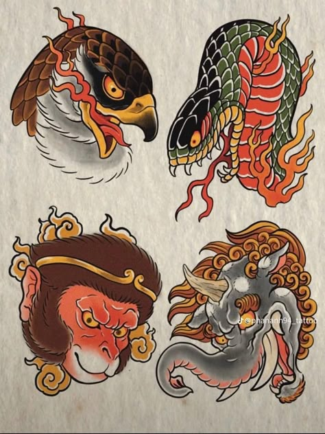 Japanese Demon Tattoo, Japanese Mask Tattoo, Traditional Japanese Tattoo Flash, Oni Mask Tattoo, Oni Tattoo, Japanese Oni, Demon Tattoo, Japan Tattoo Design, Japanese Dragon Tattoos