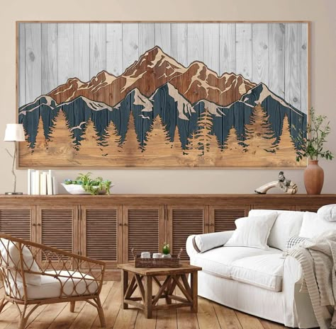 Mountain Decorating Ideas, Man Living Room Ideas, Rustic Mountain Homes Interior, Mountain Chic Decor, Modern Lodge Decor, Wood Effect Wall, Masculine Home Decor, Dark Living Room Ideas, Lodge Living Room