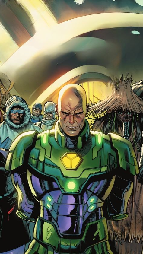 Lex Luthor Comic Art, Lex Luthor Dc Comics, Lex Luthor Wallpaper, Lex Luthor Art, Lex Luthor Comic, Legion Marvel Comics, Superman Villains, Dark Crisis, Injustice League