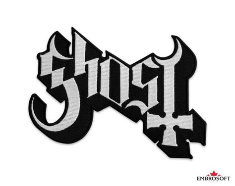 Bc Logo, Metal Embroidery, Ghost Logo, Emblem Embroidery, Goth Bands, Band Patches, Rave Gear, Ghost Band, Band Ghost