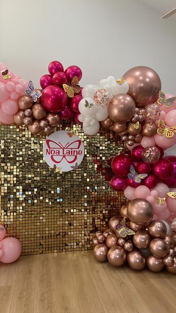 Balloon Decorations and Event Rentals Palm Beach on Instagram: "Shimmer wall installation☺️☺️ For more information on the shimmer wall, feel free join our subscription for only $4.99 a month🤗🤗🤗 #balloons #balloonsgarland #shimmerwall" Backdrop Panels, Desain Merek, Shimmer Wall Backdrop, 16th Birthday Decorations, Birthday Ideas For Her, Shimmer Wall, Birthday Party Theme Decorations, Diy Birthday Decorations, 16th Birthday Party