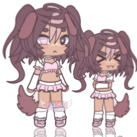 Pink Gacha Life Outfits, Kawaii Gacha Oc, Gl2 Oc Ideas, Gacha Life Free Oc, Gacha Life Sleep Outfits, Gacha Fits, Gacha Base Poses Cute, Free Ocs, Pink Wallpaper Hello Kitty